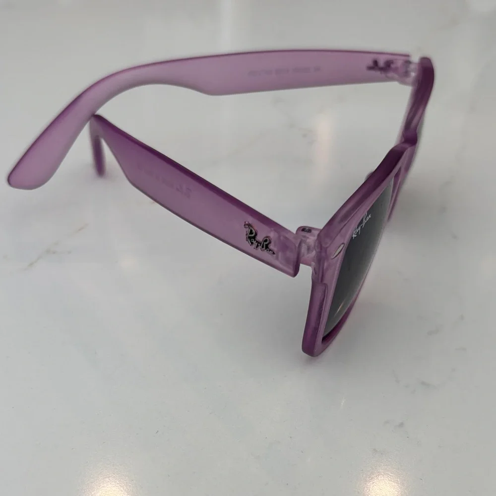 Ray‑Ban Purple Original Wayfarer Sunglasses with Case NWT - Picture 5 of 14